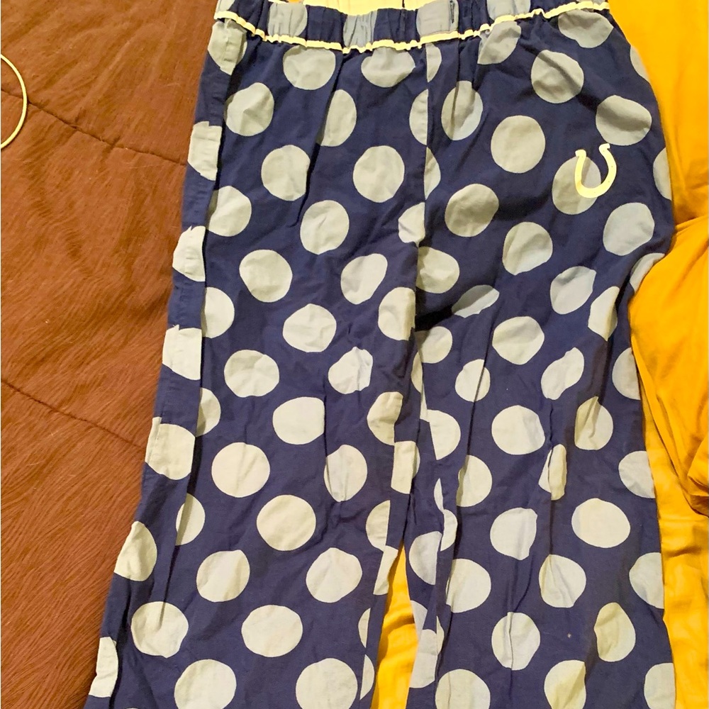 Indianapolis Colts Pajama Bottoms Size Medium